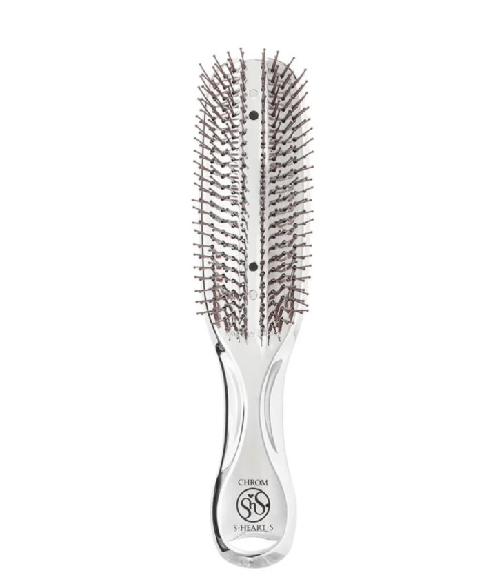 S-Heart-S Scalp Brush Chrome